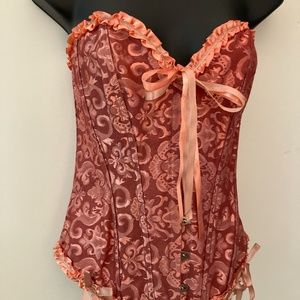 Bustier - Hand dyed: Dusty Rose XL